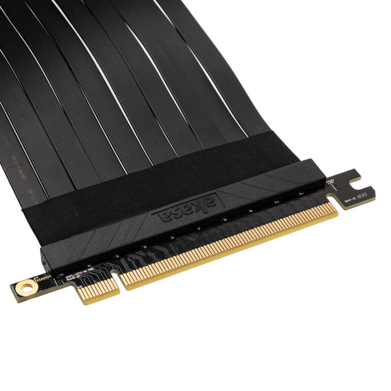 Akasa Riser Black X3, Premium PCIe 3.0 x 16 Riser Cable, 30cm - black image number 4
