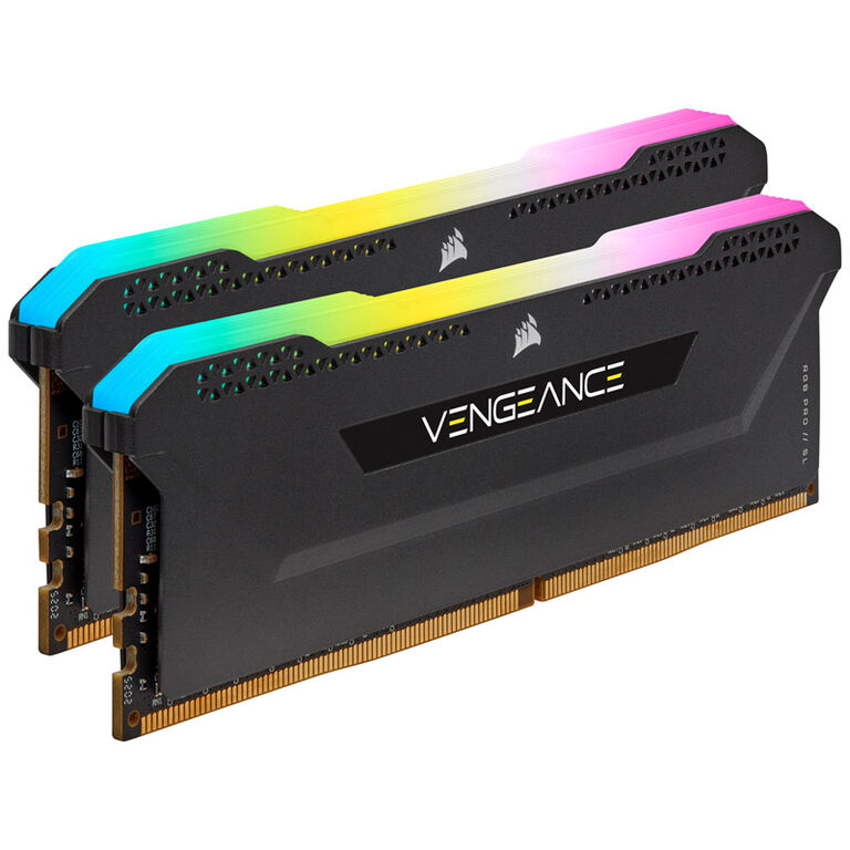 Corsair Vengeance RGB Pro SL, DDR4-3600, CL18 - 32 GB Dual-Kit, schwarz image number 2