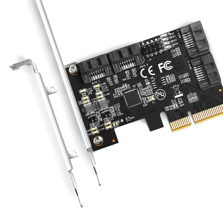 AXAGON PCES-SA4X4 PCIe Controller - 4x SATA 6G intern + Low Profile Blende image number 2