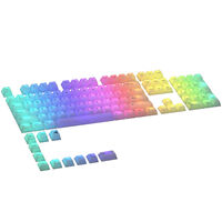 Glorious Polychroma RGB Keycaps - 115 Keycaps, ANSI, US-Layout, semi-transparent