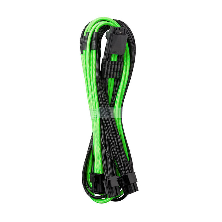 CableMod C-Series PRO ModMesh 12VHPWR to 3x PCI-e Kabel for Corsair - 60cm, black/light green image number 0