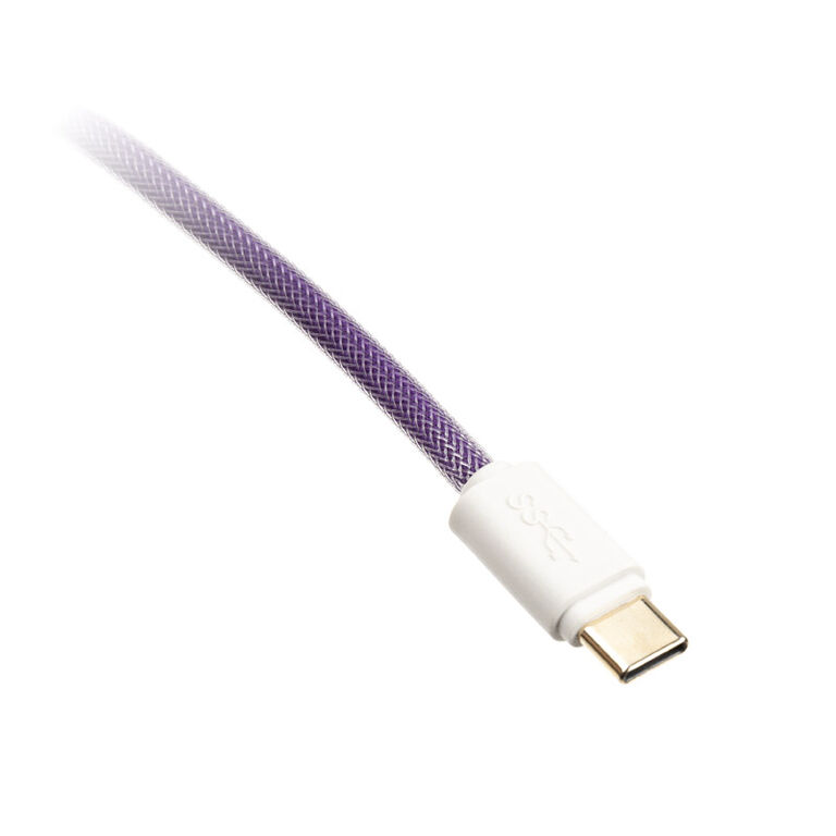 Ducky Premicord Creator coiled cable, USB Type C to Type A - 1.8m image number 3