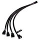 Alphacool Y-Splitter 4-pin to 4x 4-pin PWM 30cm - black