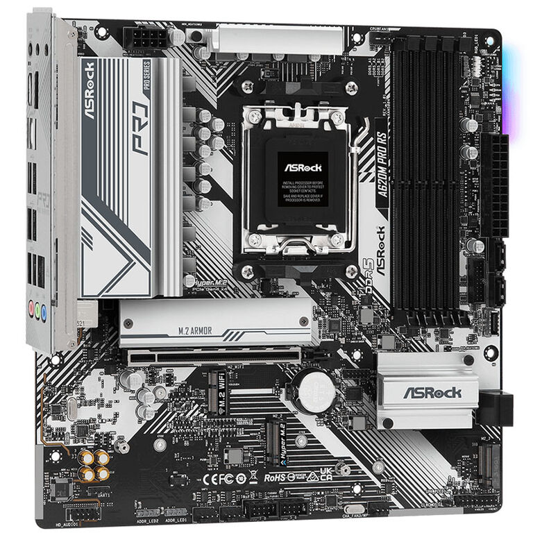 ASRock A620M Pro RS, AMD A620 Mainboard - Socket AM5, DDR5 image number 1