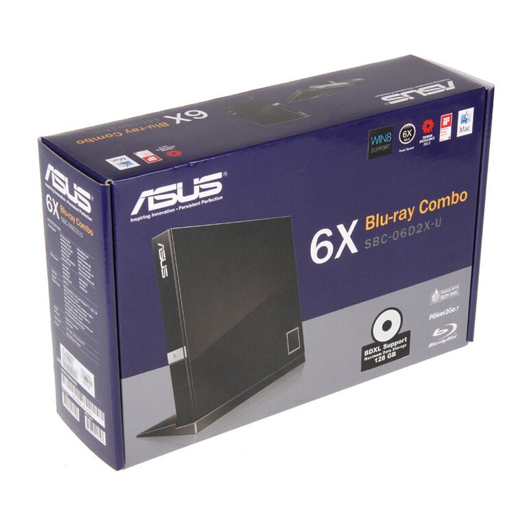 ASUS SBC-06D2X-U Blu-Ray Drive - external, black image number 7