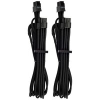 Corsair Premium Sleeved PCIe Single Cable, Double Pack (Gen 4) - black