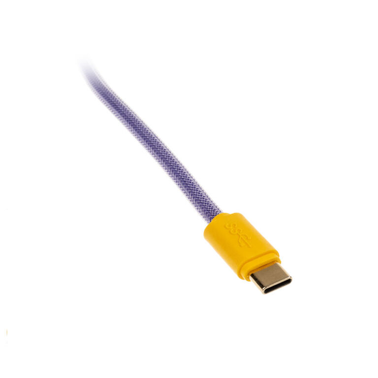 Ducky Premicord Horizon coiled cable, USB Type C to Type A - 1.8m image number 3