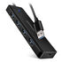 AXAGON HUE-C1A Superspeed USB-A Travel Hub, 4x USB 3.0 - 20cm, black image number null
