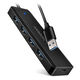 AXAGON HUE-C1A Superspeed USB-A Travel Hub, 4x USB 3.0 - 20cm, black