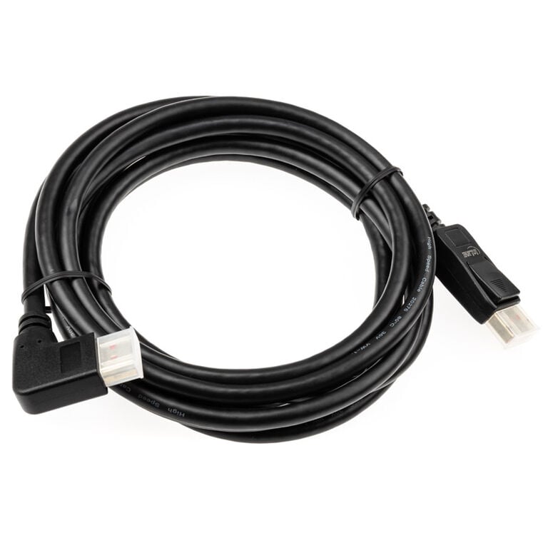 InLine 8K (UHD-2) DisplayPort Cable, left angled, black - 3m image number 1