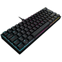 Corsair K65 RGB Mini Gaming Keyboard, MX Speed Silver