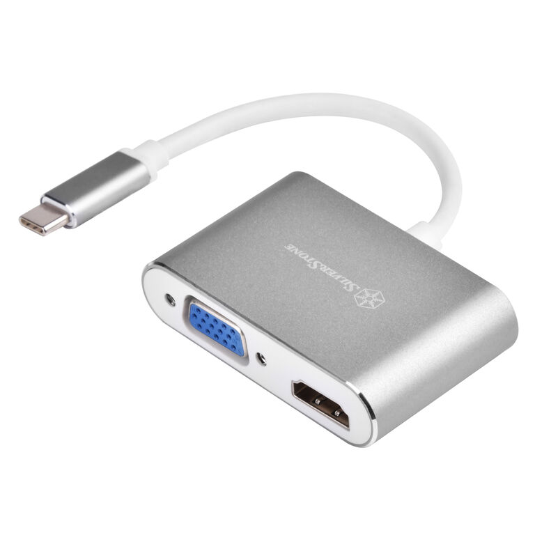 SilverStone SST-EP16C - USB Type-C to VGA & HDMI Adapter image number 2