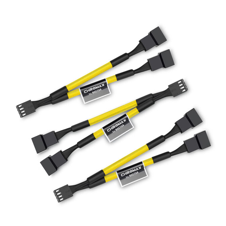 Noctua NA-SYC1 chromax.yellow Y-splitter cable set for fans - yellow image number 0