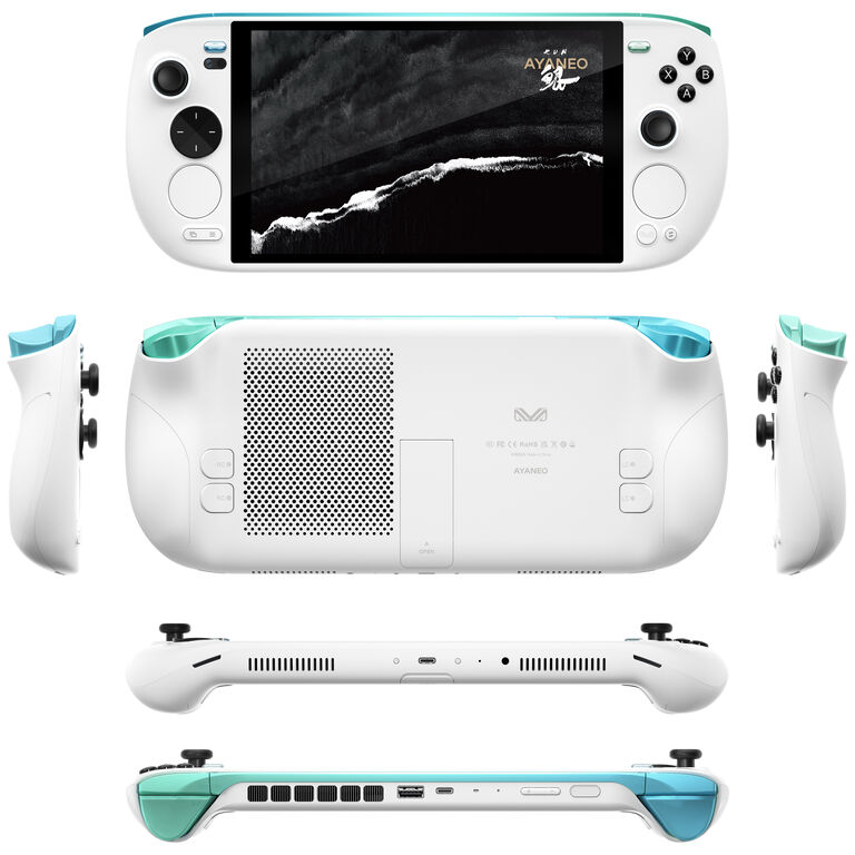 Ayaneo Kun Handheld Console - 32 GB LPDDR5X, 1 TB SSD, White Silk image number 1