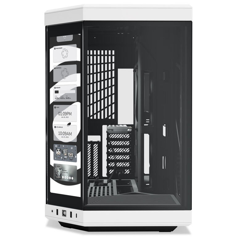 Hyte Y70 Midi Tower Touch - black/white image number 1
