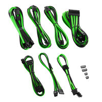 CableMod C-Series PRO ModMesh 12VHPWR Cable Kit for Corsair RM, RMi, RMx (Black Label) - black/light green