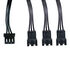 Alphacool Digital RGB LED Y-cable 3-way with JST connector, black - 30cm image number null