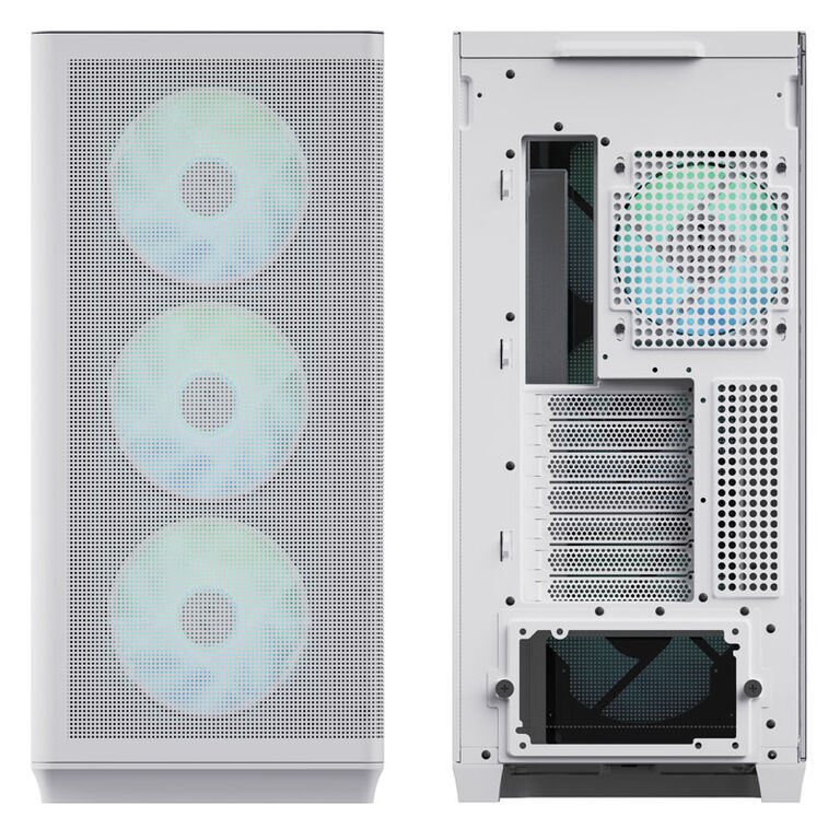 APNX C1 Mid-Tower ATX Case, Tempered Glass - white image number 4