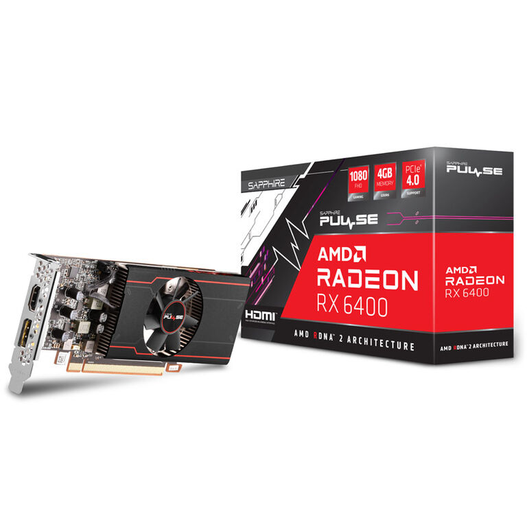 Sapphire Pulse Radeon RX 6400 Gaming 4G, 4096 MB GDDR6 image number 0
