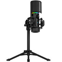 Streamplify MIC RGB Mikrofon, USB-A, schwarz - inkl. Dreifuß