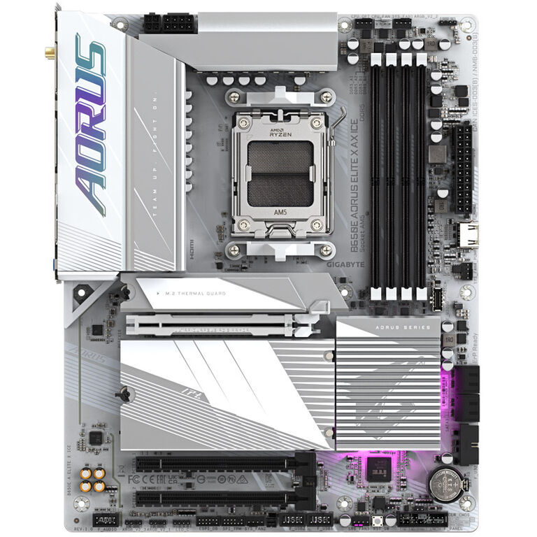 GIGABYTE B650E Aorus Elite X ICE, AMD B650E Motherboard - Socket AM5, DDR5 image number 2