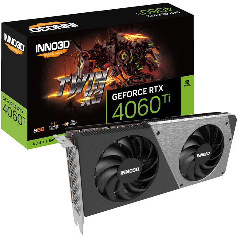 INNO3D GeForce RTX 4060 Ti Twin X2, 8192 MB GDDR6 image number 0