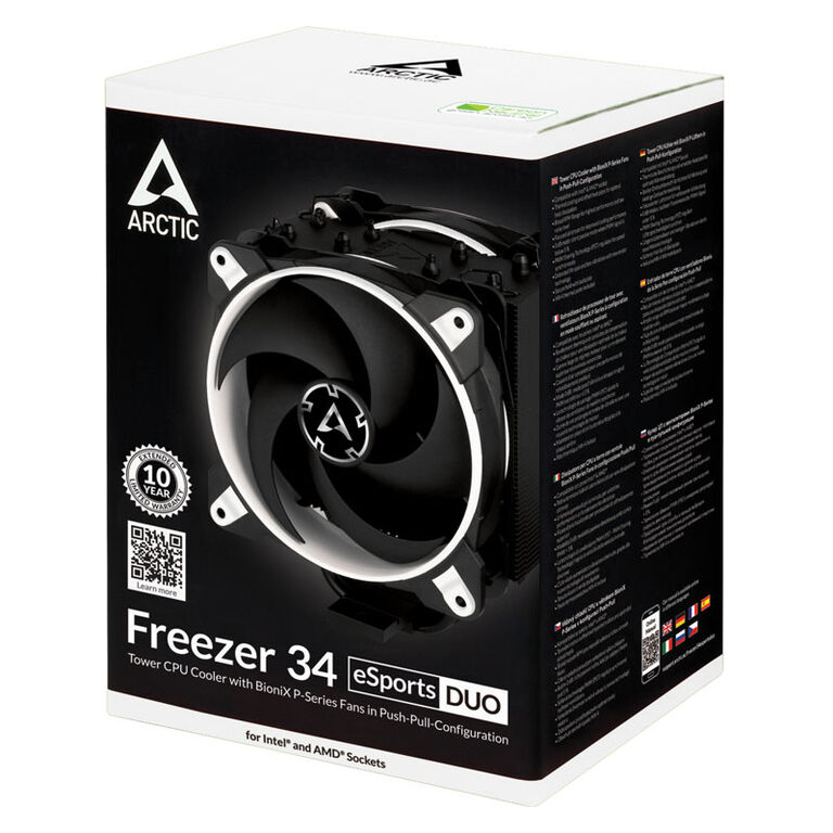 Arctic Freezer 34 eSports Duo CPU-Kühler, 2x 120mm - weiß image number 7