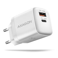 AXAGON ACU-PQ30W Charger QC3.0, 4.0/AFC/FCP/PPS/Apple + PD USB-C, 30W - white