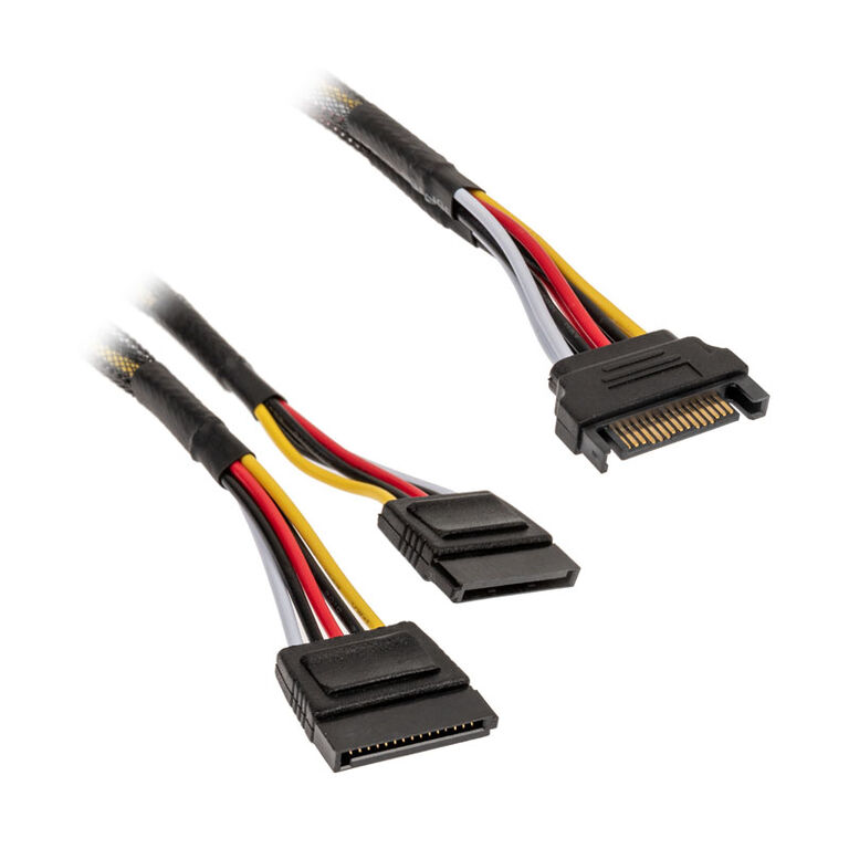 Akasa SATA Power Y Cable - 30cm, Pack of 2 image number 1