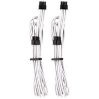 Corsair Premium Sleeved EPS12V ATX12V Cable, Double Pack (Gen 4) - white