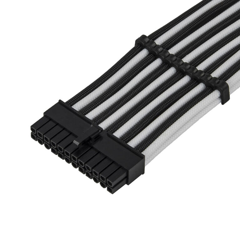 SilverStone ATX 24-pin cable, 300mm - Black/White image number 2