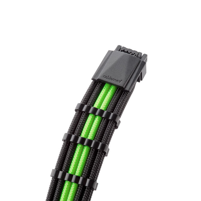 CableMod RT-Series PRO ModMesh 12VHPWR Dual Cable Kit for ASUS/Seasonic - black/light green image number 2