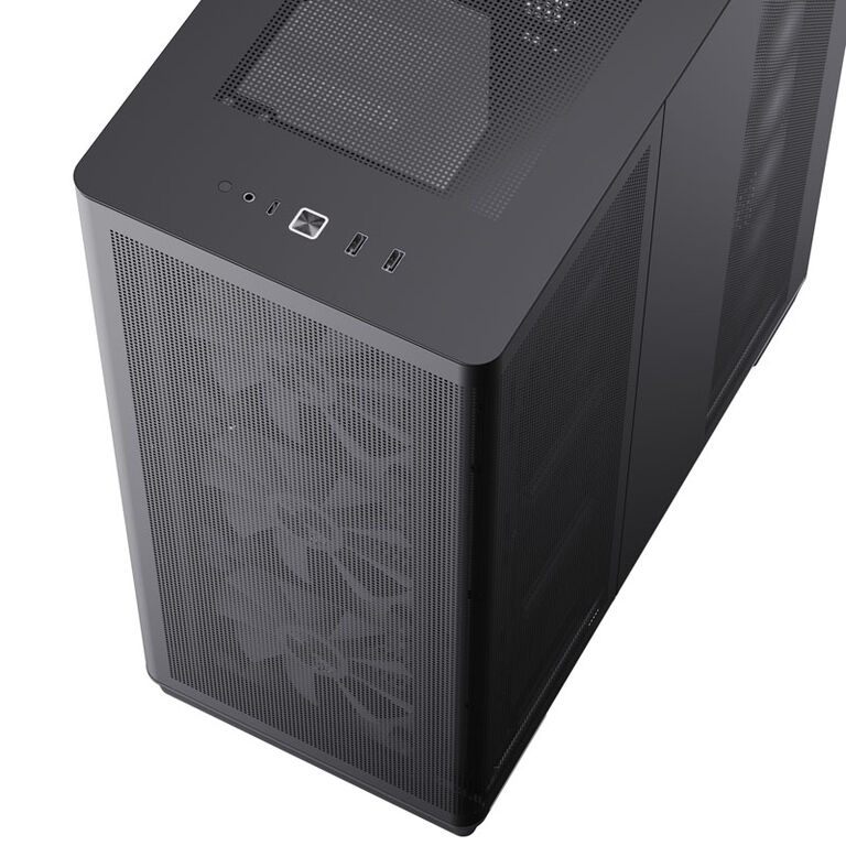 APNX C1 Mid-Tower ATX Case, Tempered Glass - black image number 6