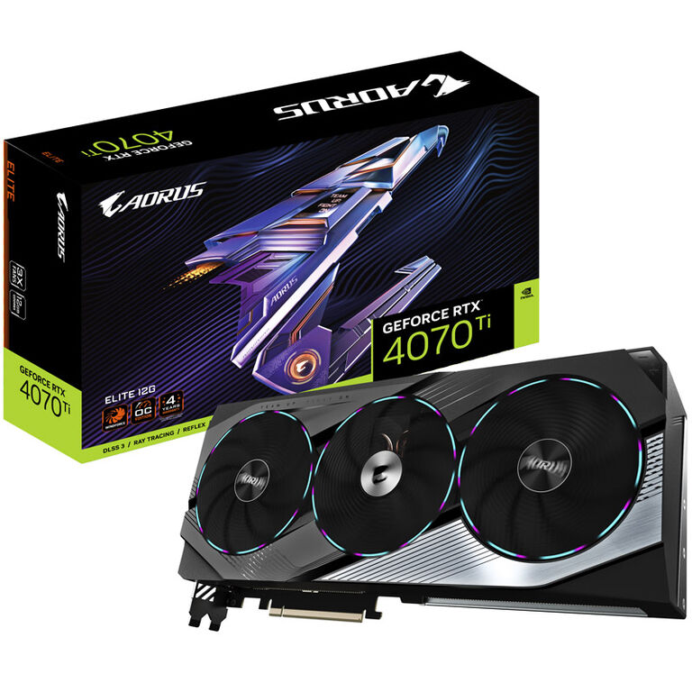 GIGABYTE Aorus GeForce RTX 4070 Ti Elite 12G, 12288 MB GDDR6X image number 0