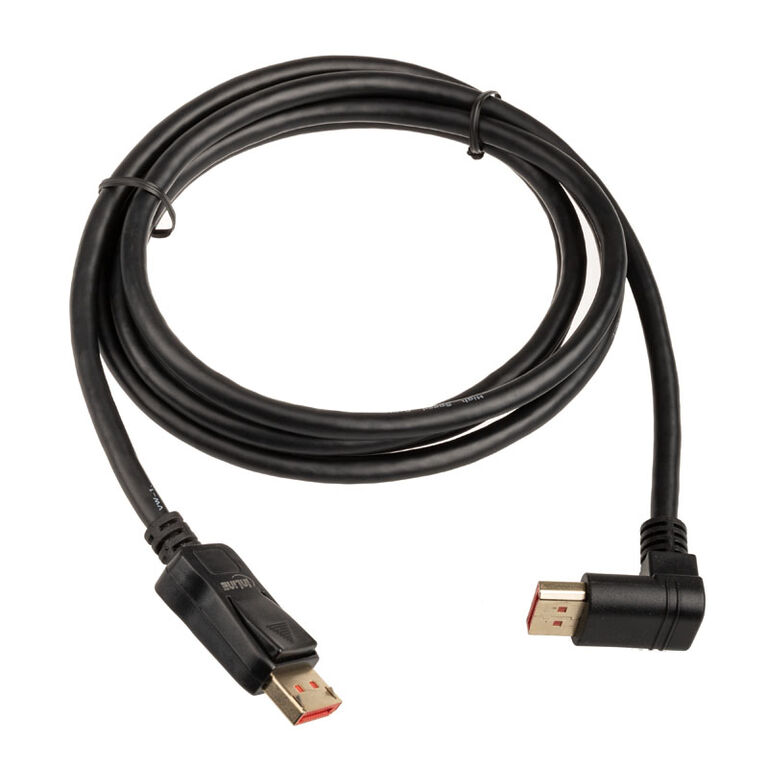 InLine 8K (UHD-2) DisplayPort Cable, upward angled, black - 2m image number 1
