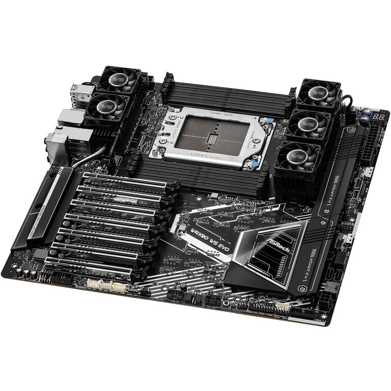 ASRock WRX90 WS EVO, AMD WRX90 motherboard - Socket sTR5, DDR5 image number 4