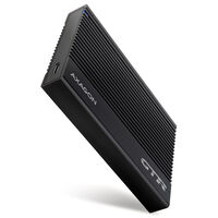 AXAGON EE25-GTR USB-C 3.2 Gen 2 - SATA 6G, 2.5" external hard drive enclosure, grooved - black