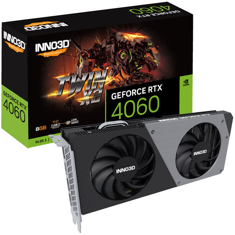 INNO3D GeForce RTX 4060 Twin X2, 8192 MB GDDR6 image number 0