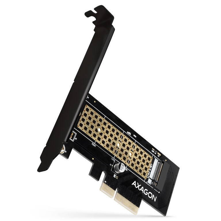 AXAGON PCEM2-N PCIe 3.0 x4 adapter, 1x M.2 NVMe SSD, up to 2280 - passive cooling image number 0