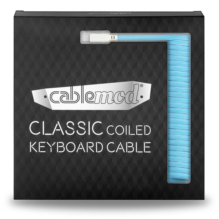 CableMod Classic Coiled Keyboard Cable USB-C to USB Type A, Blueberry Cheesecake - 150c image number 3