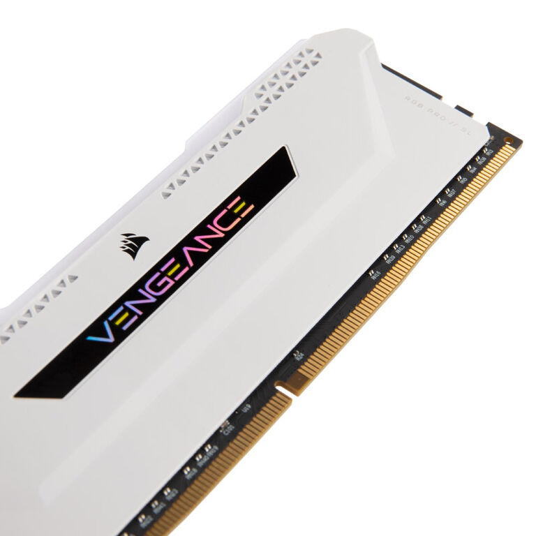 Corsair Vengeance RGB Pro SL DDR4-3200, CL16 - 32 GB Quad-Kit, white image number 4