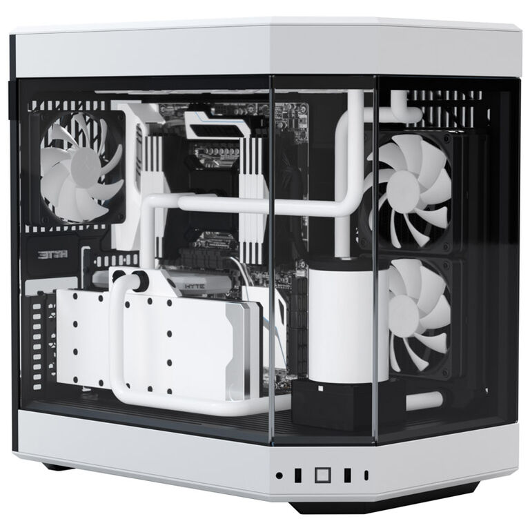 Hyte Y60 Midi Tower, Tempered Glass - black/white image number 1
