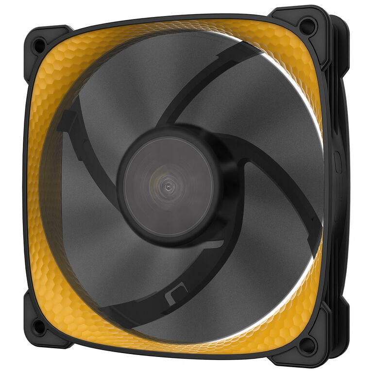 Geometric Future Squama 2505Y Fan, 3-pack - 120 mm, black/yellow image number 2
