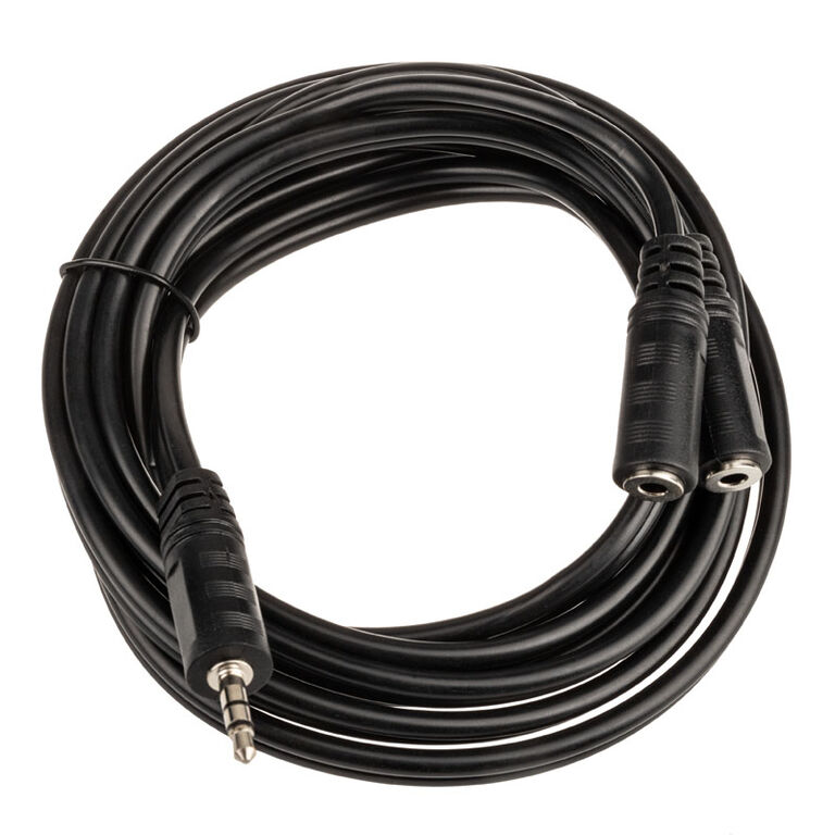 InLine Jack Y-cable, 3.5mm jack plug, 3.5mm jack socket - 2m image number 1