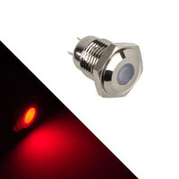 Lamptron Vandalism-protected LED - red, silver housing