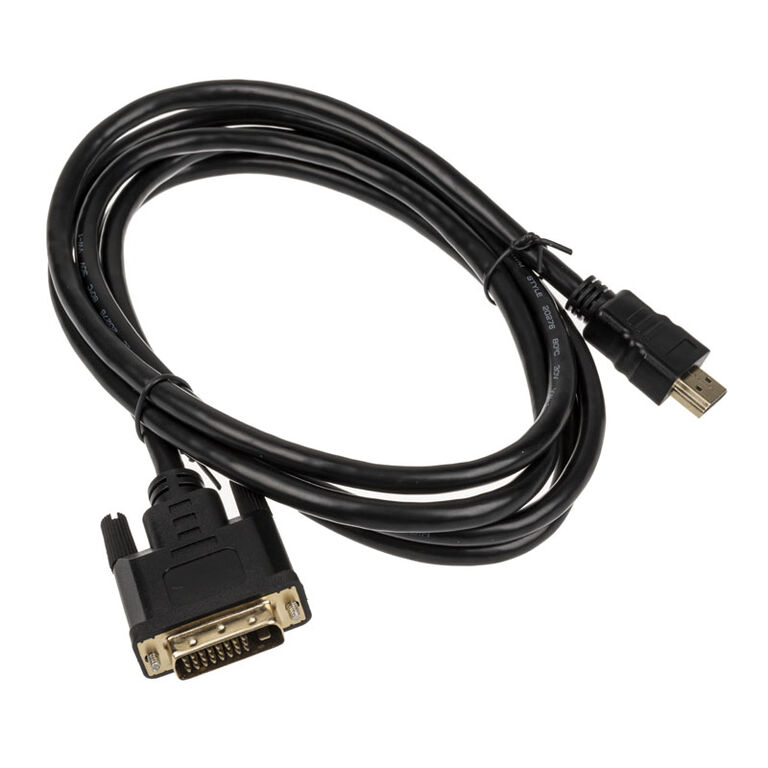 Akasa DVI-D to HDMI cable - black - 2m image number 1