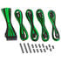 CableMod Classic ModMesh Cable Extension Kit - 8+6 Series - black/light green image number null