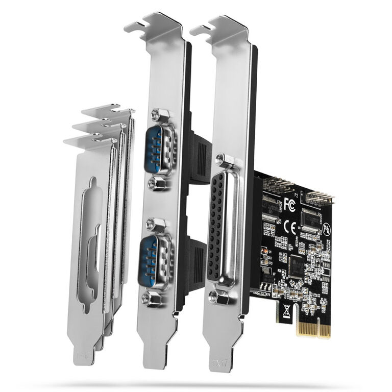 AXAGON PCEA-PSN PCIe adapter with 1x parallel + 2x serial ports - ASIX AX99100 chipset image number 0