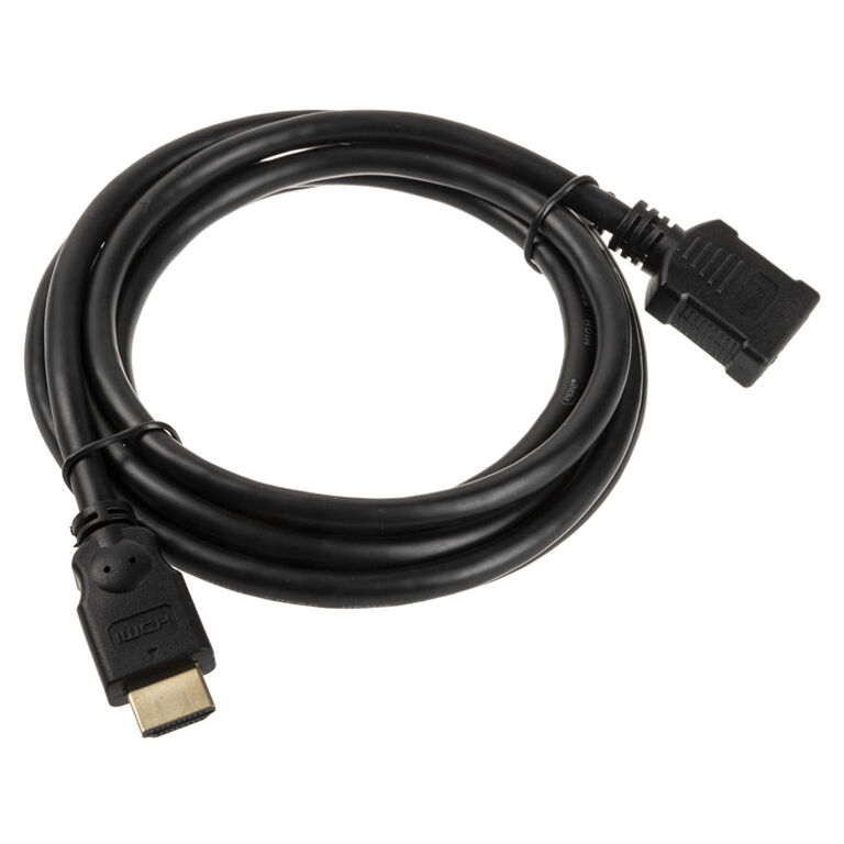 InLine HDMI Extension Male / Female, black - 2m image number 1