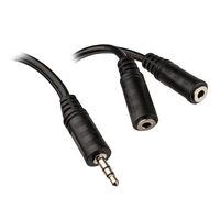 InLine Jack Y-cable, 3.5mm jack plug, 3.5mm jack socket - 2m